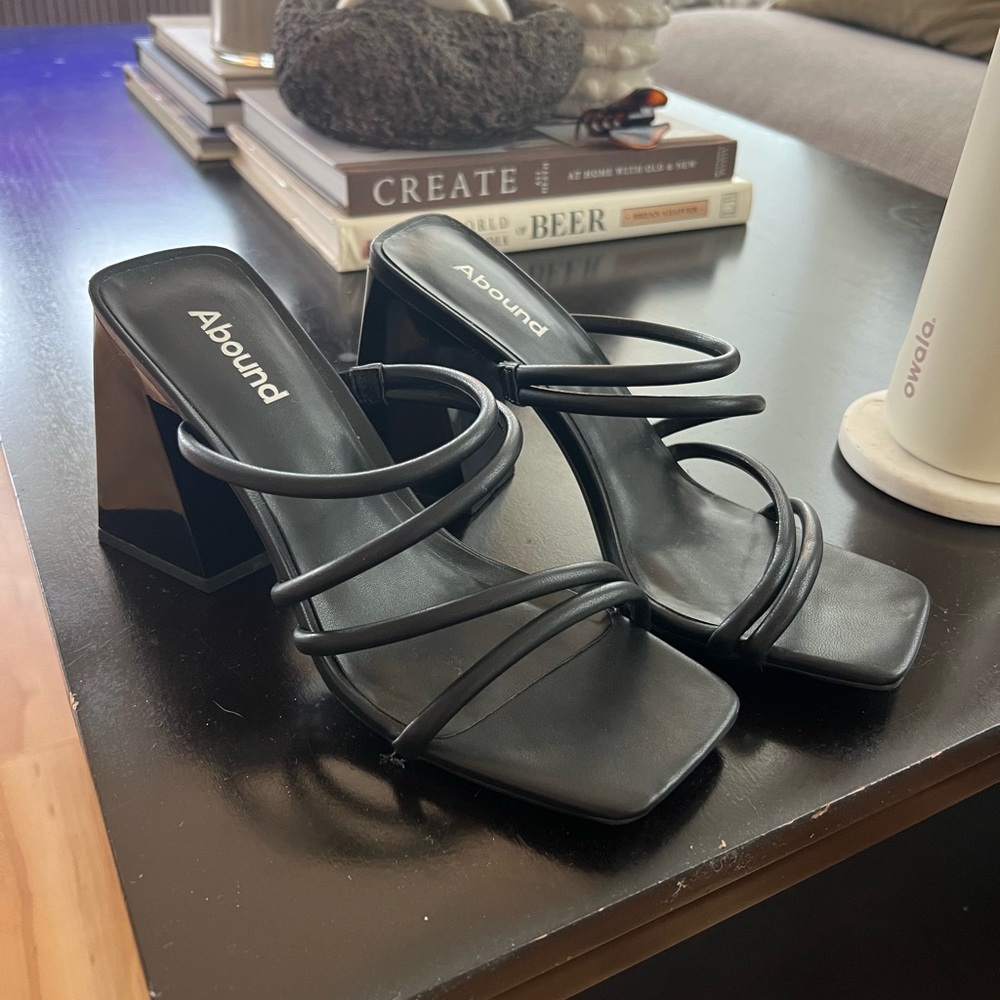 Nordstrom Black Strappy Women's Heels